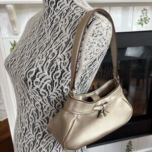 Liz Claiborne Gold Shoulder Bag